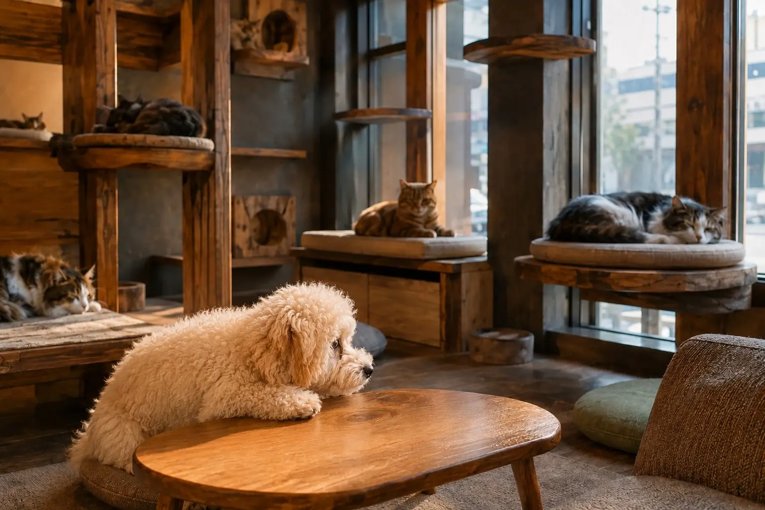 Neko no Niwa Cat Cafe Tokyo interior